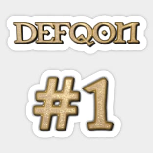 Number One Sticker